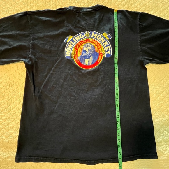 Vintage Blue Howling Monkey Double-Sided Graphic Shirt - Picture 4 of 5